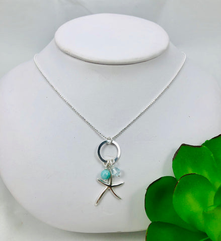 Starfish Cluster Necklace